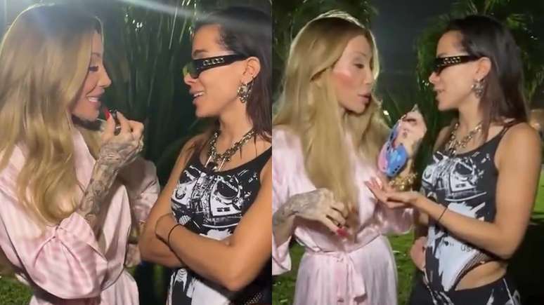 Anitta reagiu após um questionamento de Maya Massafera