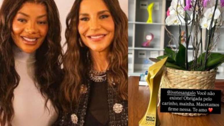 Apologies! Ivete sends flowers and trophies to Ludmilla after forgetting about her: ‘We will make amends’