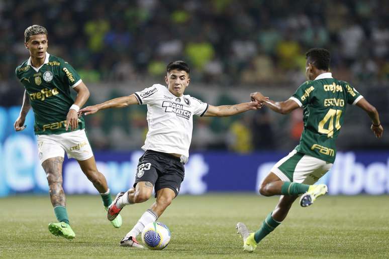 Botafogo e Palmeiras entramaplicativos de apostas cassinocampo disputando o título do Brasileirão