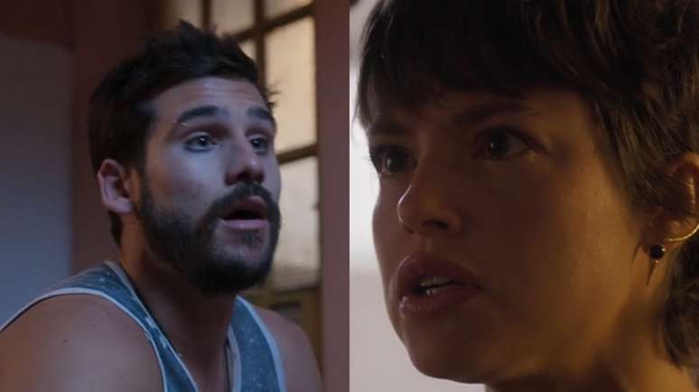 Rudá (Nicolas Prattes) e Luma (Agatha Moreira) de Mania de Você