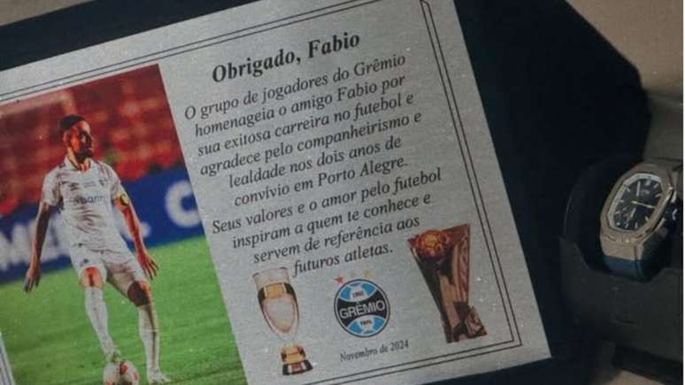 Un mensaje de los jugadores del Tricolor Gaúcho para Fabio /