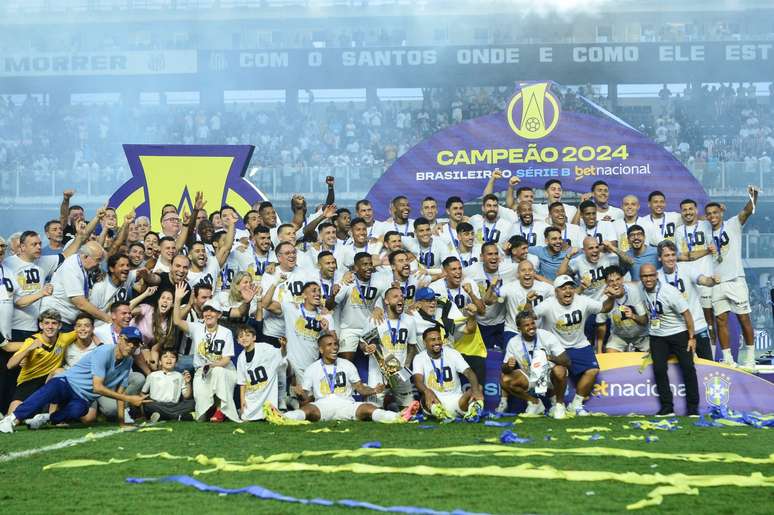 Santos, campeão da Série B de 2024 (Fotos Staff Images /CBF)