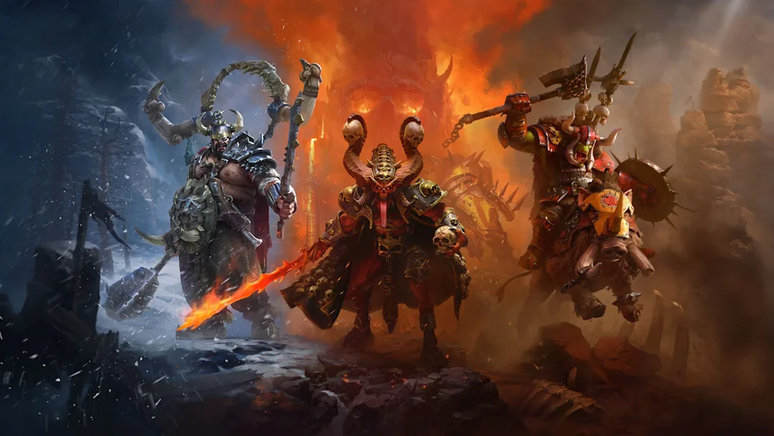 Omens of Destruction coloca Orcs, Demônios e Ogros no centro do palco de Total War: Warhammer III