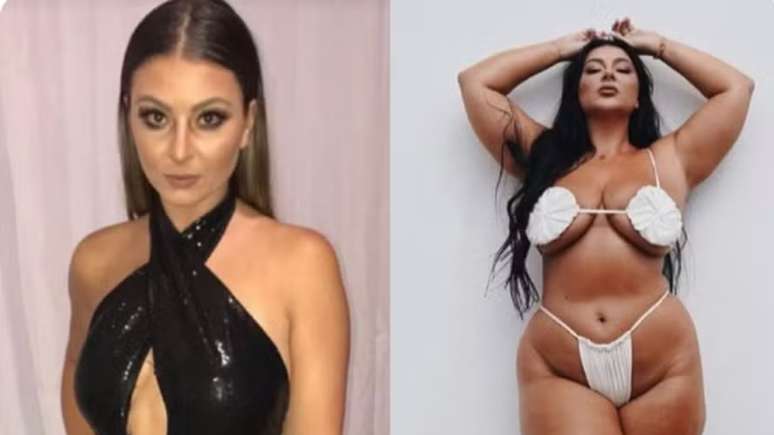 A influenciadora Letticia Muniz em antes e depois