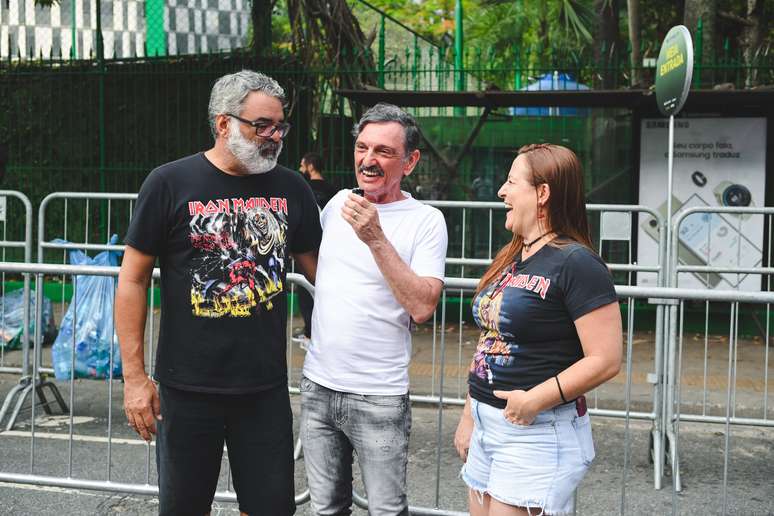 Paulo Miklos participa da ação de Eisenbahn na Future Past World Tour 2024 do Iron Maiden (Fotos: Alexandre Virgílio)