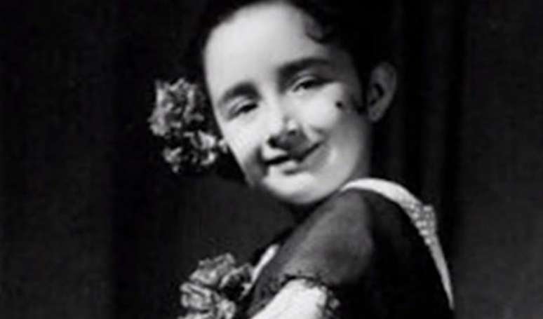 Foto da Chiquinha do 'Chaves' quando criança: Maria Antonieta de las Nieves nasceu na Cidade do México a 4 de dezembro de 1949).