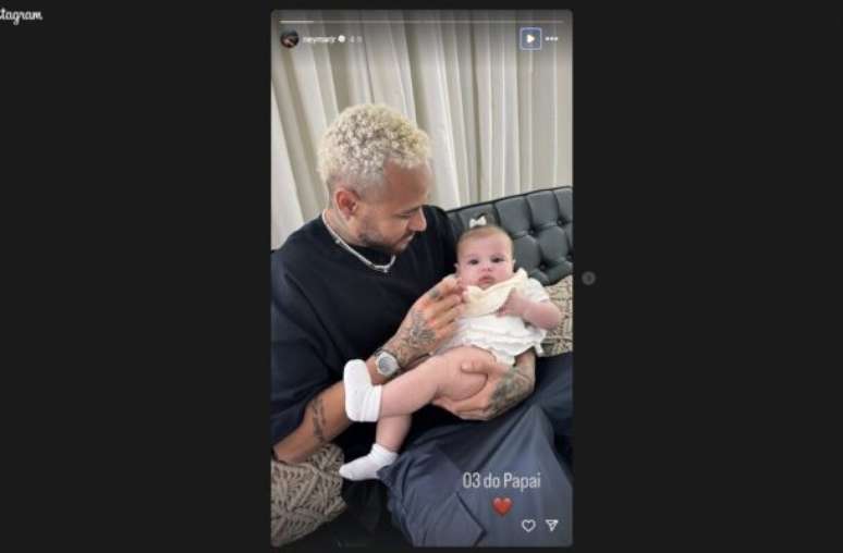 Imagem publicada por Amanda, mãe da filha caçula de Neymar –