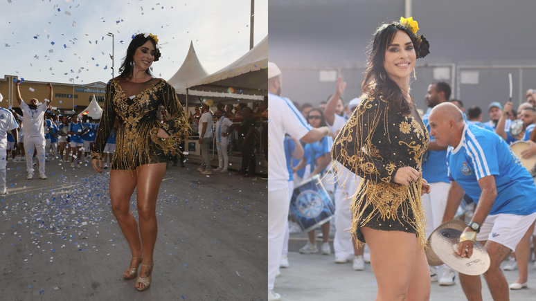 Luciana Picorelli no minidesfile da Tradição