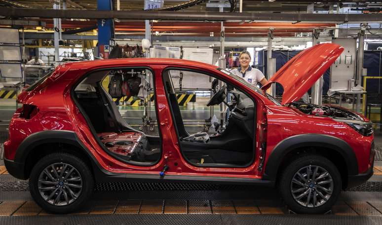 Fábrica da Stellantis em Betim (MG) produz o Fiat Pulse
