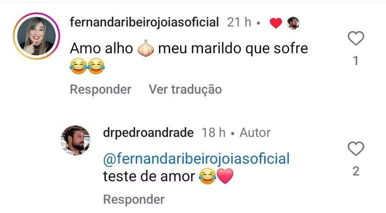 Sandy's boyfriend responded to comments about her new diet 