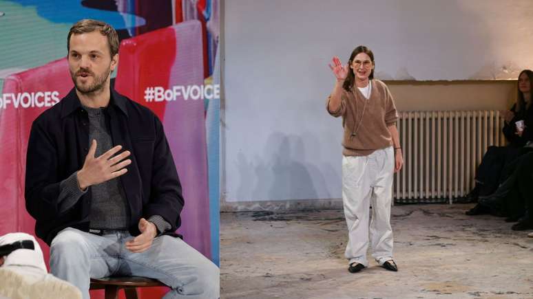 Matthieu Blazy e Louise Trotter / Reprodu&ccedil;&atilde;o: Getty Images