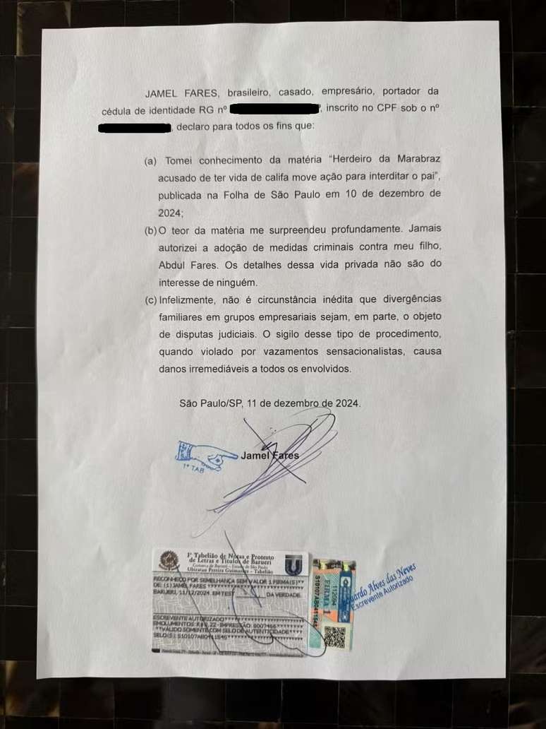 Marina Ruy Barbosa's father-in-law talks about the action against his son - Disclosure/Extra Marina Ruy Barbosa's father-in-law talks about the action against his son - Disclosure/Extra
