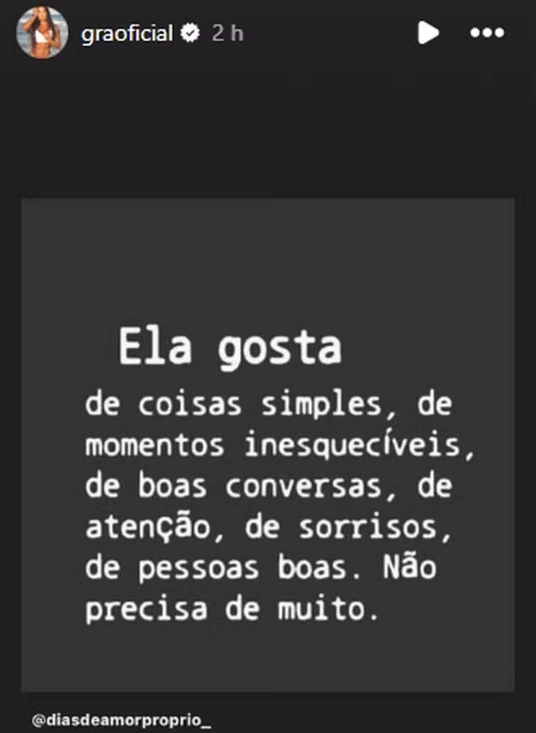 Post Gracyanne Barbosa (Reprodu&ccedil;&atilde;o/Instagram)