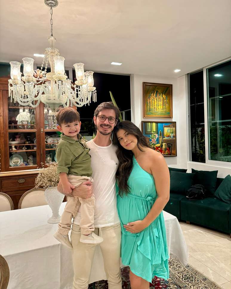 David Lira, Luiza Rabello e o primog&ecirc;nito do casal