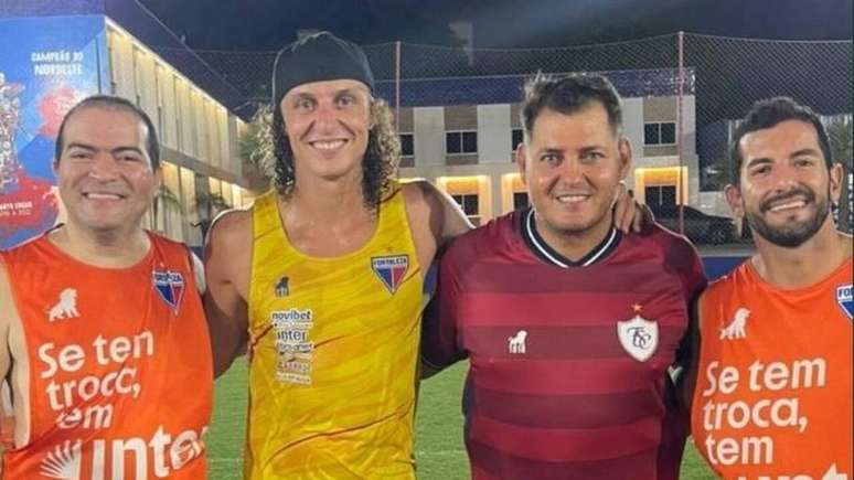 Atualmente de férias e aproveitando o Ceará, David Luiz curtiu um evento da sede do Fortaleza –