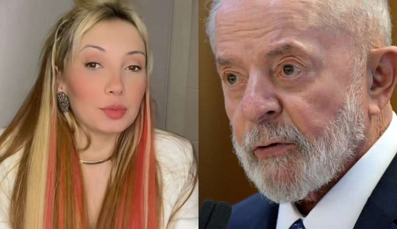 A sensitiva Chaline Grazik e o presidente Luiz Inácio Lula da Silva