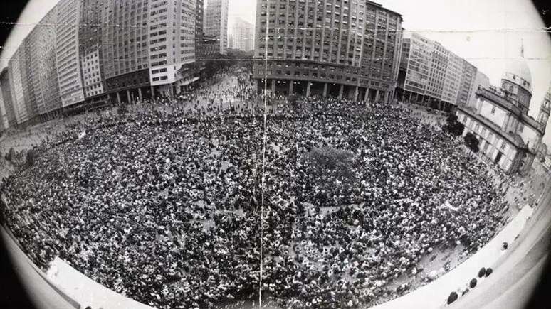 A manifestação histórica no Centro do Rio que ficou conhecida como a Passeata dos Cem Mil,brazino cassino é confiáveljunho de 1968