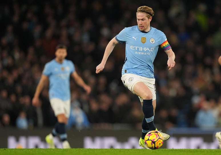 Kevin de Bruyne (Manchester City) durante jogo contra o Nottingham Forest, no dia 04.12.2024