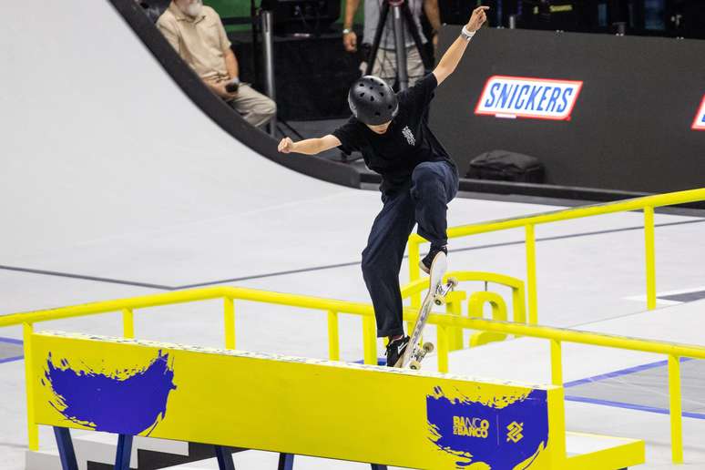 Koko Yoshizawa de Japón durante la ronda preliminar del SLS Super Crown