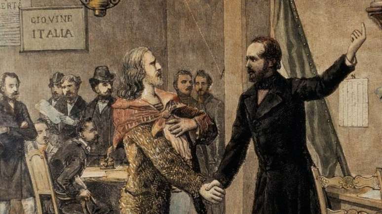 O jovem Garibaldi tem seu primeiro encontro com o político republicano italiano Giuseppe Mazzini, na cidade francesa de Marselha, em 1833