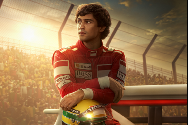 O ator Gabriel Leone interpreta Ayrton Senna