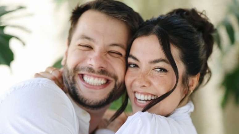 Thalita Meneghim com o marido Marcus Landerdahl