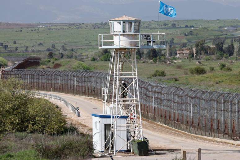 Ponto de observação da ONU na linha de armistício entre Israel e Síria nas Colinas de Golã