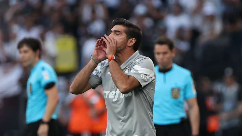 O técnico Abel Ferreira contra a equipe do Corinthians (FOTO: Cesar Grecco= Palmeiras)