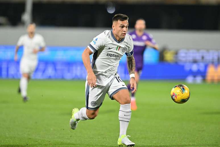 Lautaro Martinez (Inter de Milão) durante jogo contra a Fiorentina, no dia 01.12.2024 