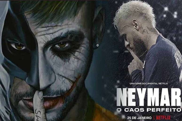 Anuncio da s&eacute;rie de Neymar: imagem teve como base a obra feita por Fernando Quevedo &ndash;