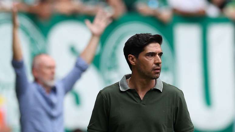 Abel Ferreira durante partida contra o Fluminense pelo Brasileirão 2024. 