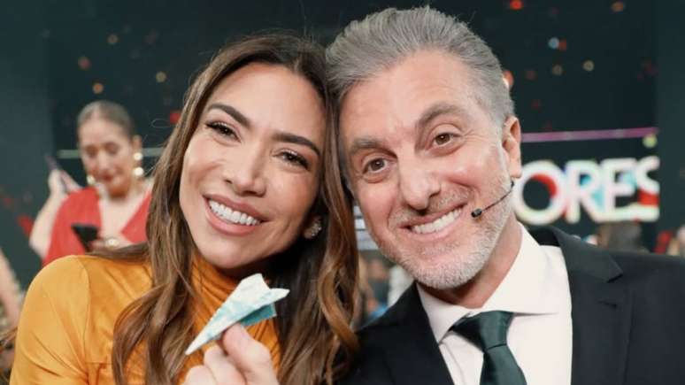 Patricia Abravanel e Luciano Huck no "Melhores do Ano"