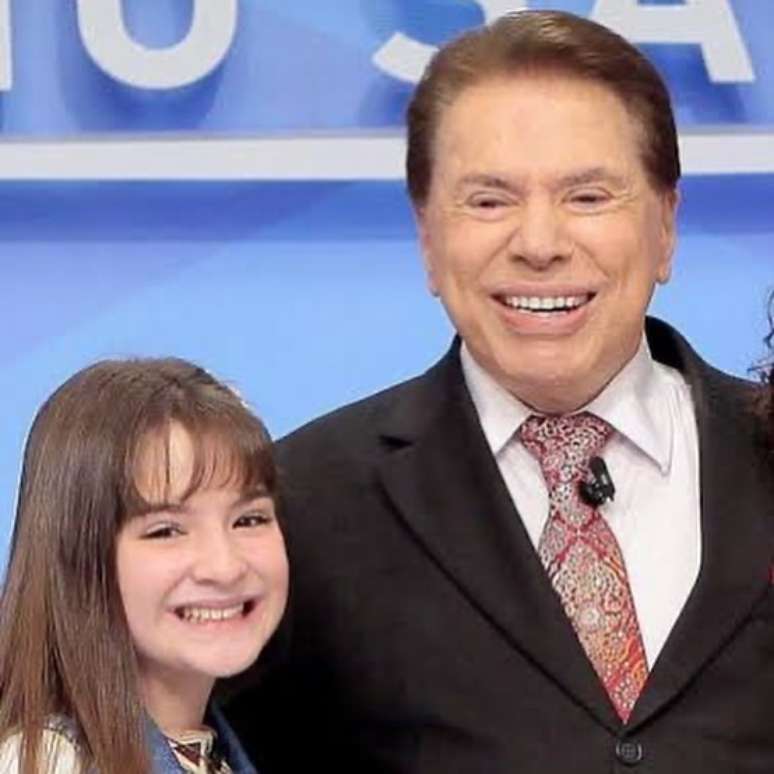 Sophia Valverde e Silvio Santos