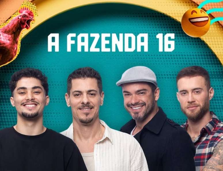 Gui Vieira, Sacha Bali, Sidney Sampaio e Yuri Bonotto estão na final de A Fazenda 16.