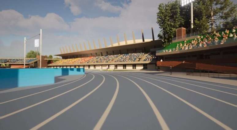 Reforma do Estádio Ícaro de Castro Mello custará R$ 70 milhões e terá como um dos focos a pista de atletismo.