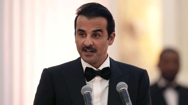 Tamim bin Hamad Al Thani, emir do Catar, é membro da poderosa família real