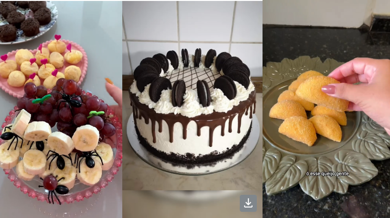 Cupcakes, bolo de aniversário com Oreo e salgado de presunto e queijo estão entre as receitas mais vistas, curtidas e compartilhadas no Kwai em 2024  