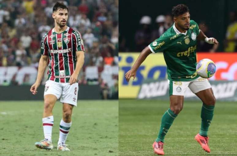 Fotos: Marina Garcia / FFC e Cesar Greco / Palmeiras - Legenda: Martinelli, do Fluminense, e Gabriel Menino, do Palmeiras, estavam envolvidos em negociação