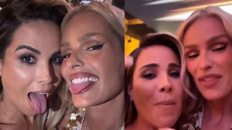 Yasmin Brunet e Wanessa Camargo comemoram reencontro