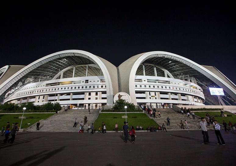 Estádio Primeiro de Maio em Pyongyang