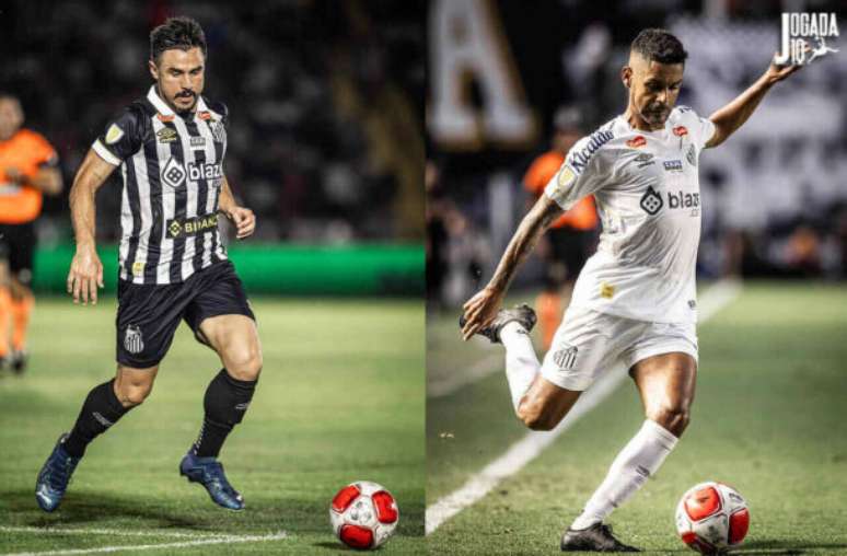 Fotos: Raul Baretta/ Santos FC - Legenda: Willian Bigode ainda não tem permanência garantida, enquanto Aderlan se recupera de lesão