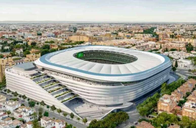 Projeto interno do novo estádio do Betis —