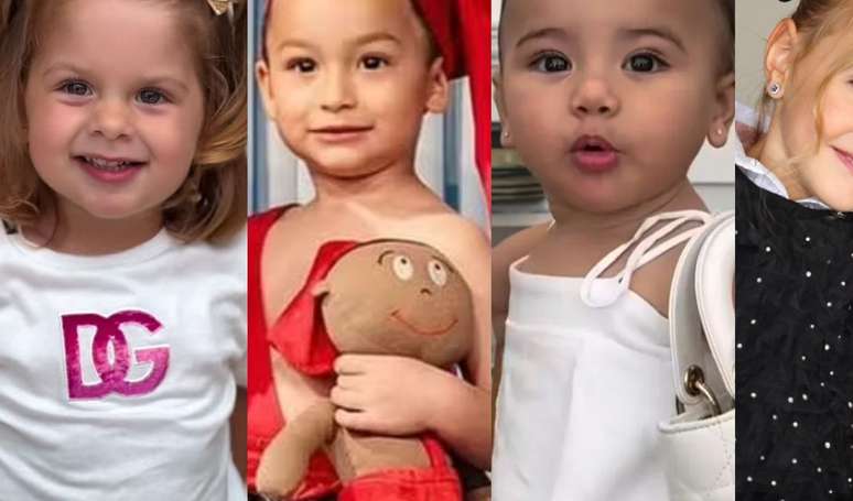 Filhos de famosos que explodiram o fofurômetro em 2024: Maria Flor, Mavie, Vicky, Cris, Bless e mais!.