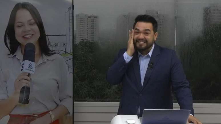 Karla Melo e Breno Cabral no "Bom Dia Amazonas"