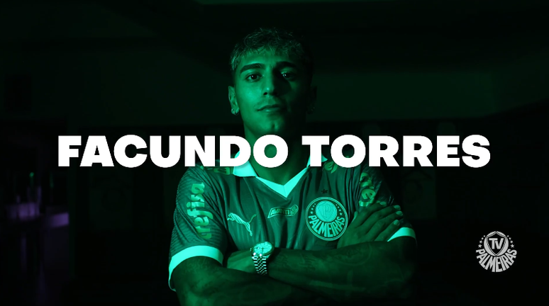 Facundo Torres, novo reforço do Palmeiras. 