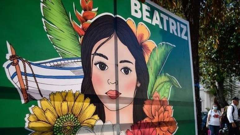 Um mural de Beatriz em El Salvador