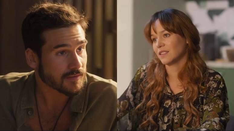 Rudá (Nicolas Prattes) e Filipa (Joana de Verona) de Mania de Você