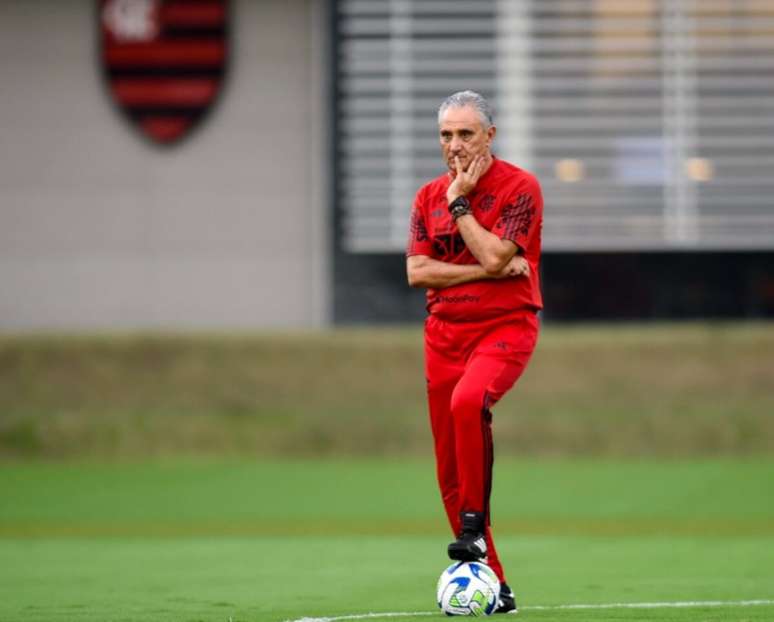 Tite no comando do Flamengo –