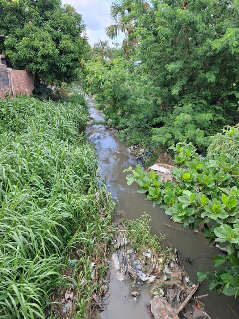 Cidade é cortada por rios - a grande maioria poluídos