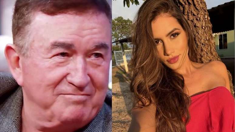 Miss Mato Grosso assume que está namorando Amado Batista; modelo é 51 anos mais jovem que o cantor e se pronunciou pela primeira vez